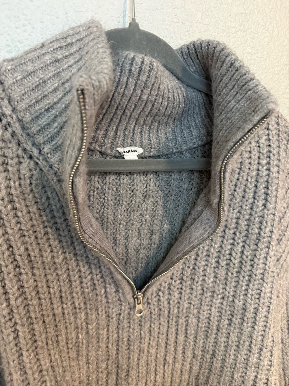 Garage 1/4 Zip Knit Sweater